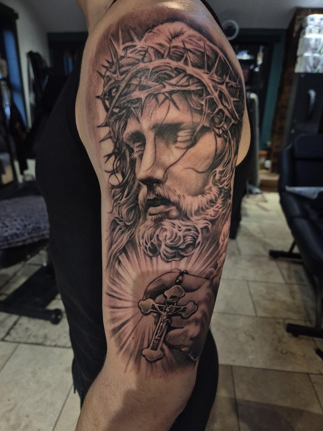 Jesus and rosary