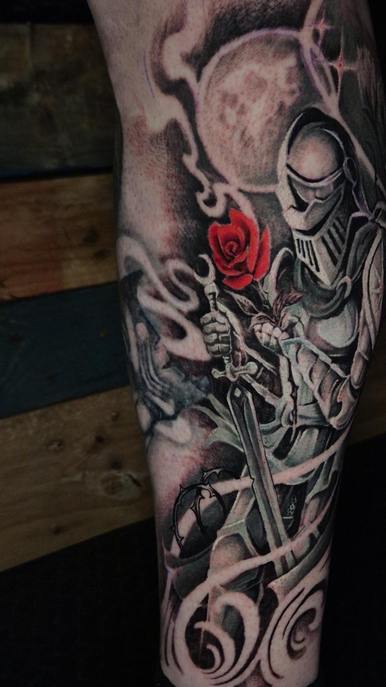 Knight and rose