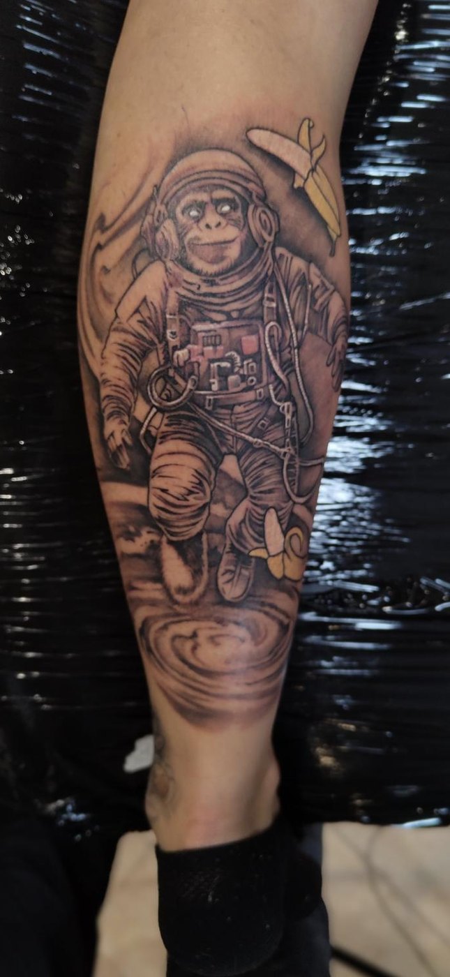 Astronaut chimpanzee